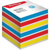 Блок для записей BERLINGO "Rainbow" проклеенный, 8х8х8 см, цветной, LNn_01339